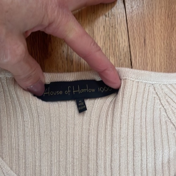 House of Harlow (BUNDLE) 1960 X Olivia light oak cardigan and short set XS - Picture 10 of 11